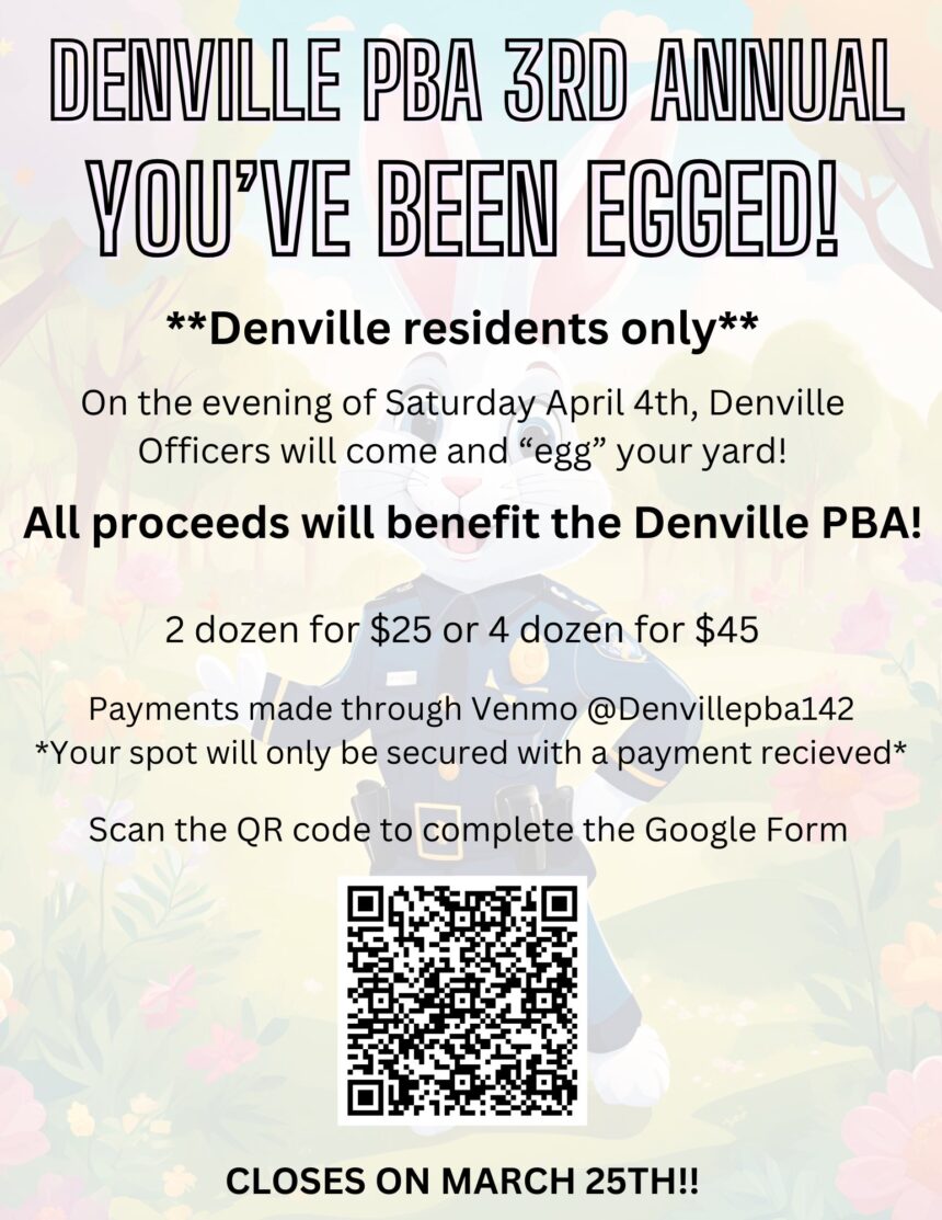 Denville PBA Launches 3rd Annual “You’ve Been Egged” Easter Fundraiser