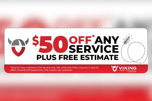 Viking Pest Control $50 off any service offer for Denville and Morris County residents