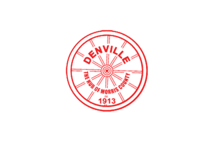 Official Township of Denville seal on a white background.
